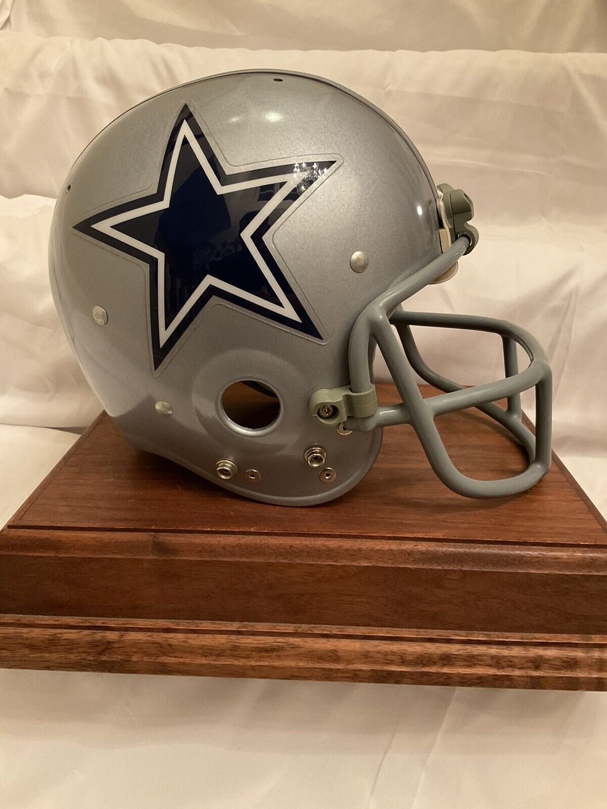 TK2 Style Dallas Cowboys Suspension Football Helmet Danny White OPO Mask  WESTBROOKSPORTSCARDS   