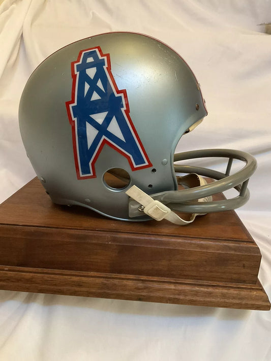 Original Vintage Wilson Football Helmet Custom 1969 - 1970 Houston Oilers  WESTBROOKSPORTSCARDS   