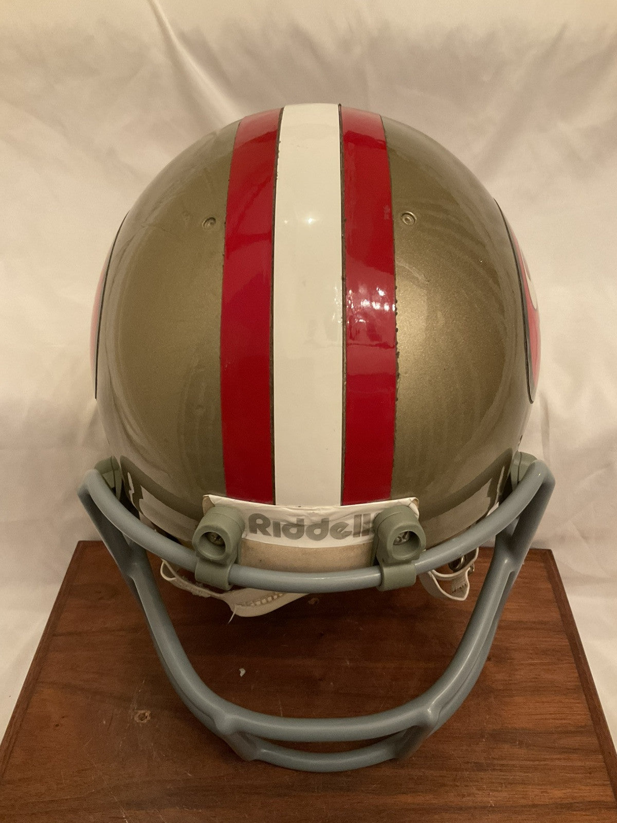 Vintage 1977 Riddell PAC3 Football Helmet San Francisco 49ers OPO Mask WESTBROOKSPORTSCARDS