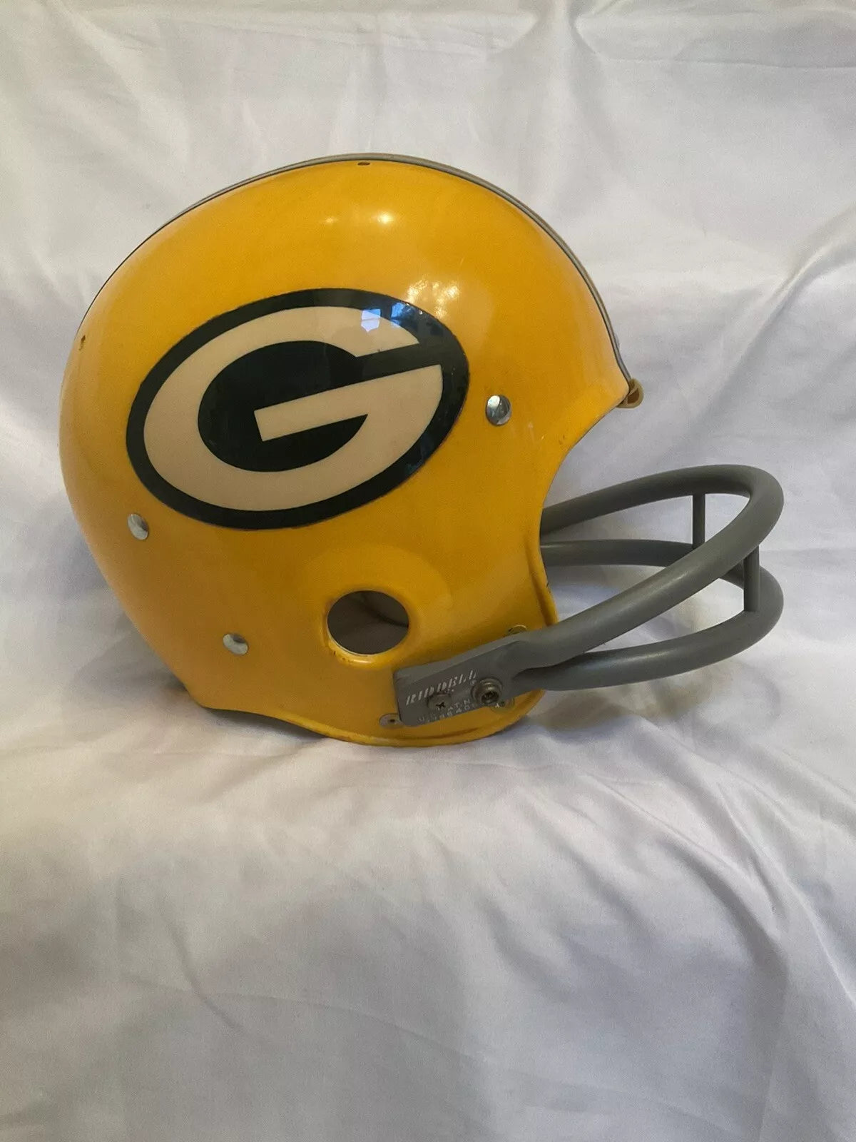 Vintage Riddell Kra-Lite TK2 Football Helmet Green Bay Packers Jim Taylor  WESTBROOKSPORTSCARDS   