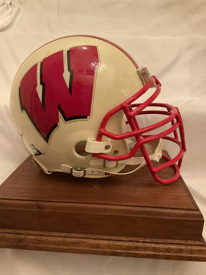 RIddell VSR-4 Football Helmet Vintage Game Used Wisconsin Badgers  WESTBROOKSPORTSCARDS   