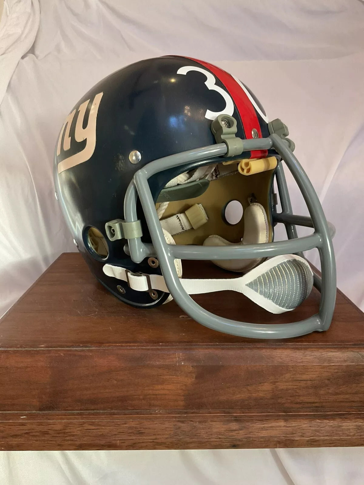 Riddell Kra-Lite TK2 Suspension Football Helmet 1970 New York Giants Ron Johnson WESTBROOKSPORTSCARDS