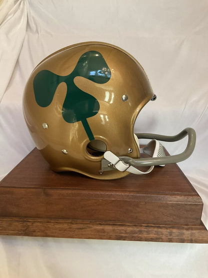 RK4 Style Football Helmet 1959 Notre Dame Fighting Irish Arched 1-bar Mask WESTBROOKSPORTSCARDS