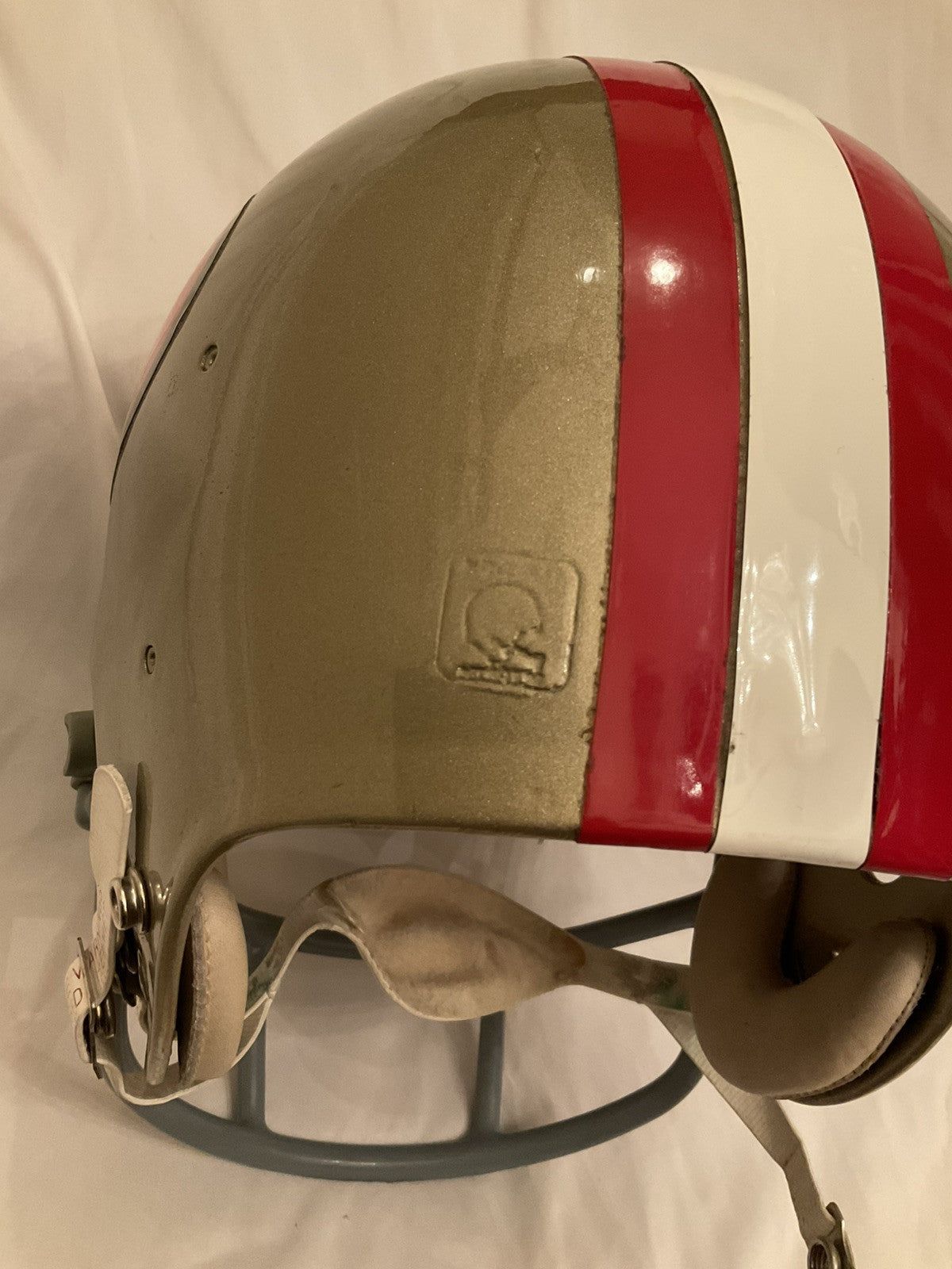 Vintage 1977 Riddell PAC3 Football Helmet San Francisco 49ers OPO Mask WESTBROOKSPORTSCARDS