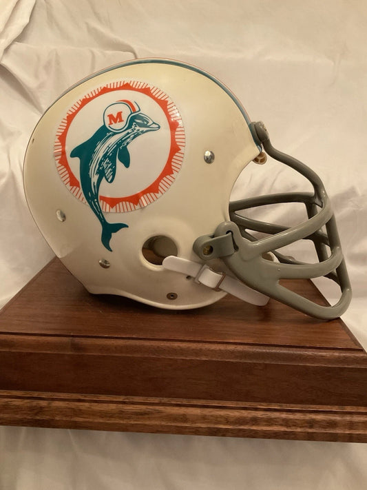 Original Riddell 1973 Miami Dolphins Kra-Lite TK2 Game Football Helmet Little