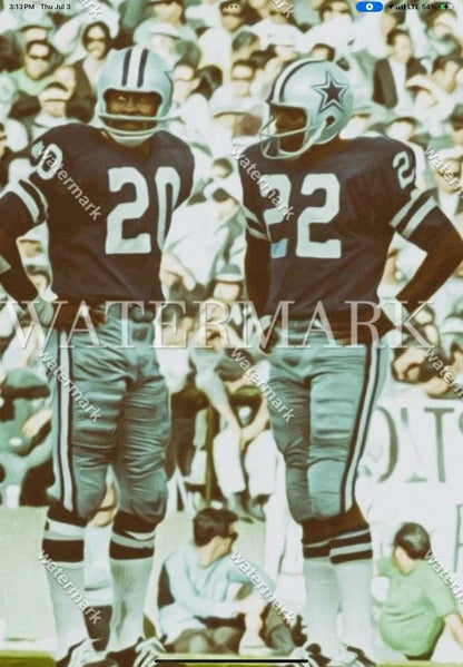 TK2 Style Football Helmet Dallas Cowboys Authentic Color Paint Bob Hayes Tribute WESTBROOKSPORTSCARDS