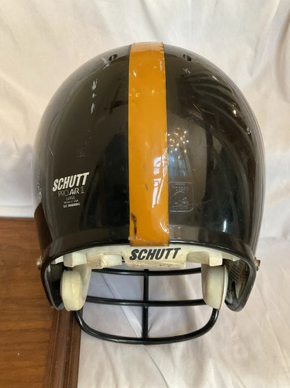 Schutt Pro Air II Pittsburgh Steelers Vintage Original Worn Football Helmet WESTBROOKSPORTSCARDS