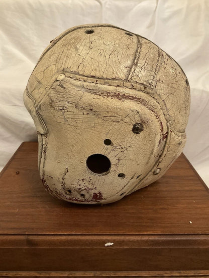 MacGregor Authentic H612 Leather Suspension Football Helmet Large Size! WESTBROOKSPORTSCARDS