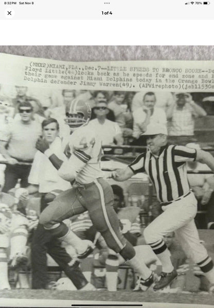 TK2 Style Suspension Football Helmet Custom Denver Broncos Floyd Little Sports Mem, Cards & Fan Shop:Autographs-Original:Football-NFL:Helmets WESTBROOKSPORTSCARDS