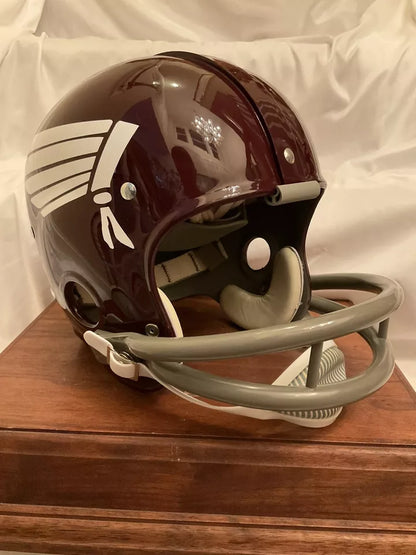 1965 Washington Redskins Head Dress Logo Prototype RK2 Football Helmet Hanburger  WESTBROOKSPORTSCARDS   