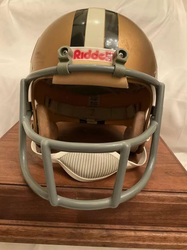 Authentic Riddell 1970s Kra-Lite New Orleans Saints Vintage Football Helmet WESTBROOKSPORTSCARDS