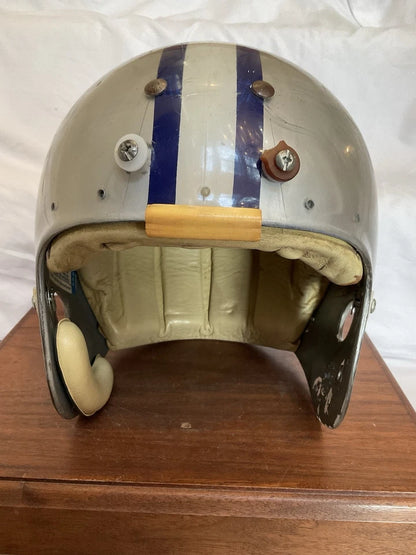 Vintage Kelley Game Used Clear Shell Football Helmet 1979