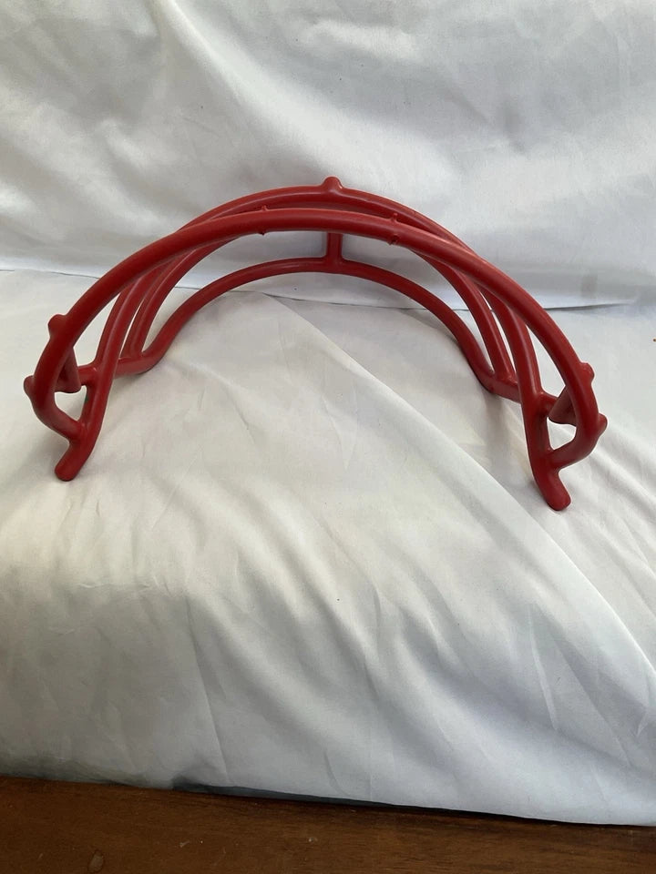 Vintage Red Schutt 1969 JOP Green Dot Football Helmet Facemask - RARE WESTBROOKSPORTSCARDS