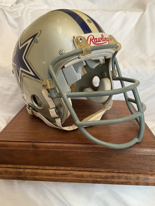 Dallas Cowboys Rare Game Used Rawlings RTS Football Helmet Schutt Red Dot JOP WESTBROOKSPORTSCARDS