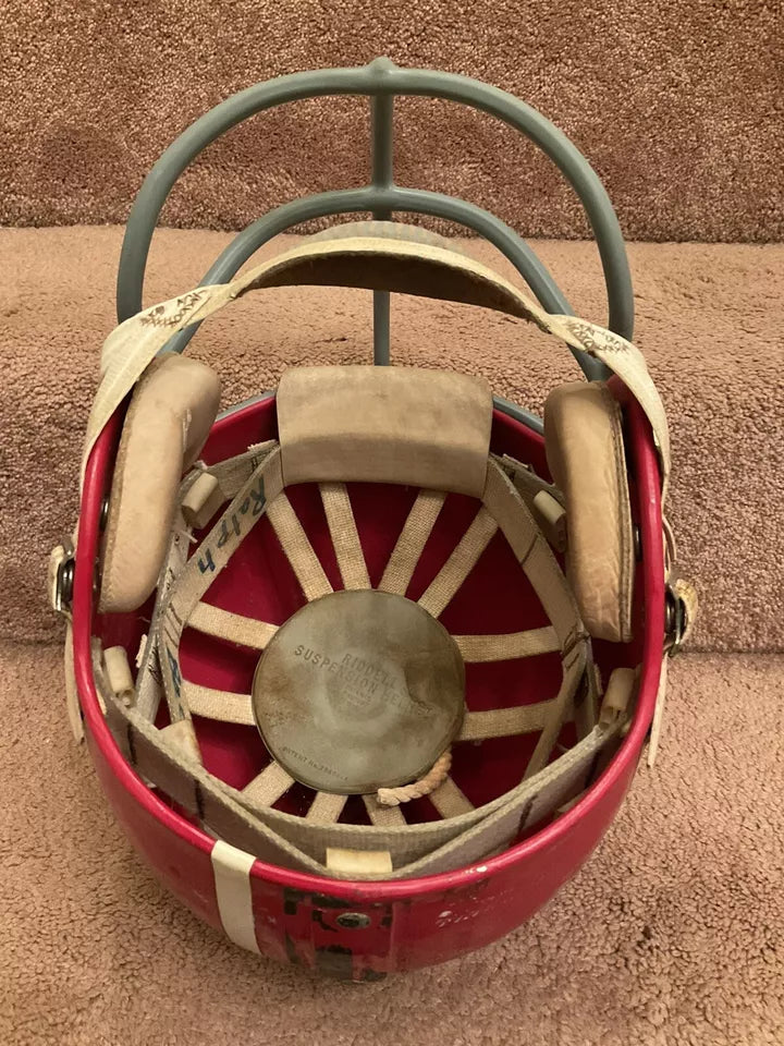 chicago fire football helmet Original Vintage Authentic Riddell Kra-Lite II TK-2 Football Helmet Ch – WESTBROOKSPORTSCARDS