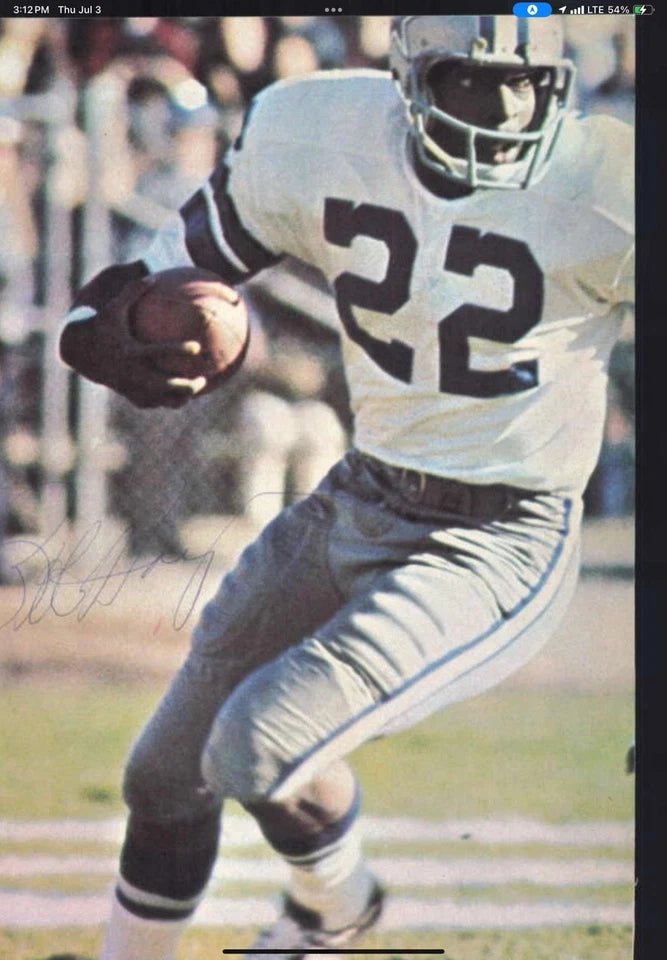 TK2 Style Football Helmet Dallas Cowboys Authentic Color Paint Bob Hayes Tribute WESTBROOKSPORTSCARDS