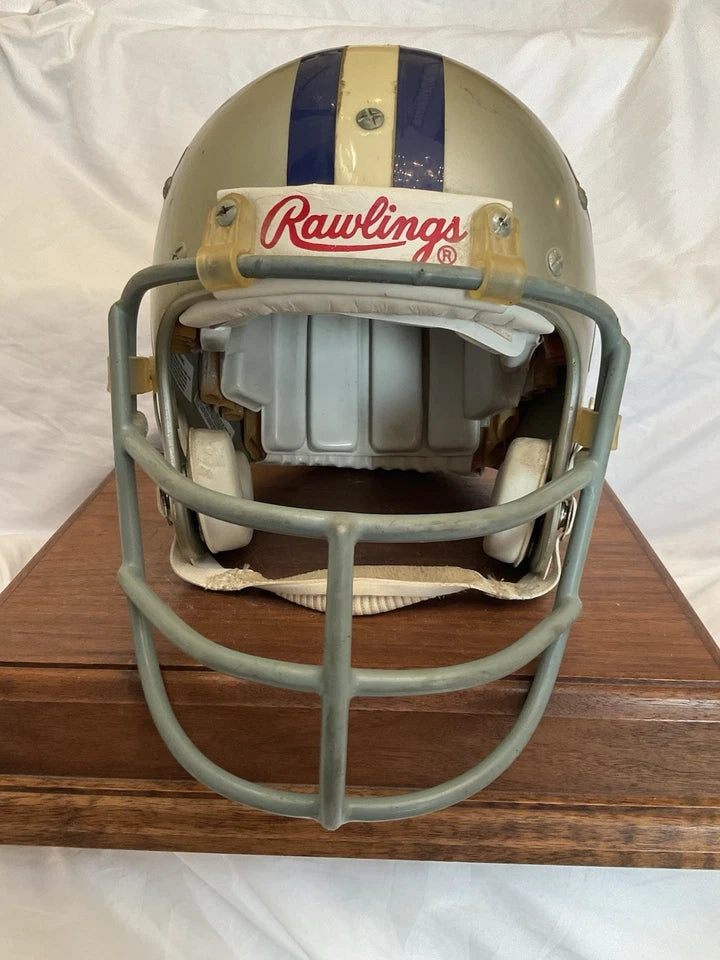 Dallas Cowboys Rare Game Used Rawlings RTS Football Helmet Schutt Red Dot JOP WESTBROOKSPORTSCARDS