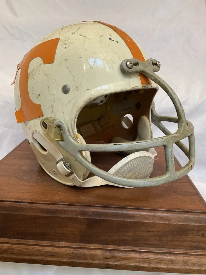 Vintage 1970s Riddell Kra-Lite TK2 Game Used Tennessee Football Helmet WESTBROOKSPORTSCARDS