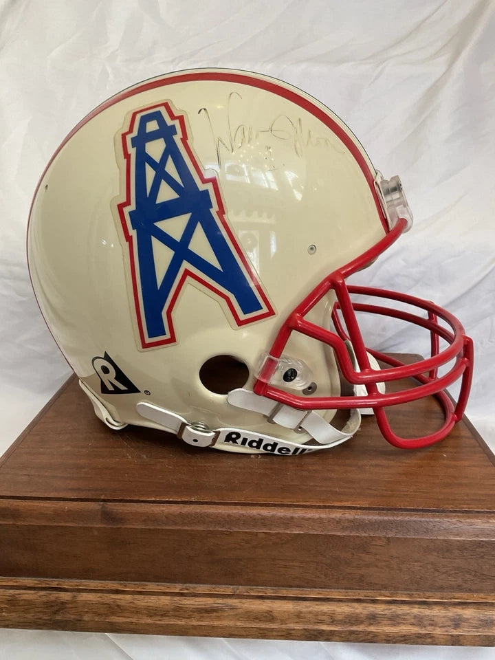 Vintage Riddell VSR-1 Football Helmet Houston Oilers Warren Moon Autographed WESTBROOKSPORTSCARDS