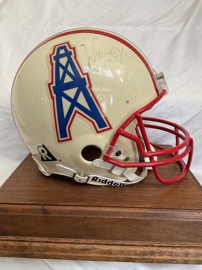 Vintage Riddell VSR-1 Football Helmet Houston Oilers Warren Moon Autographed WESTBROOKSPORTSCARDS
