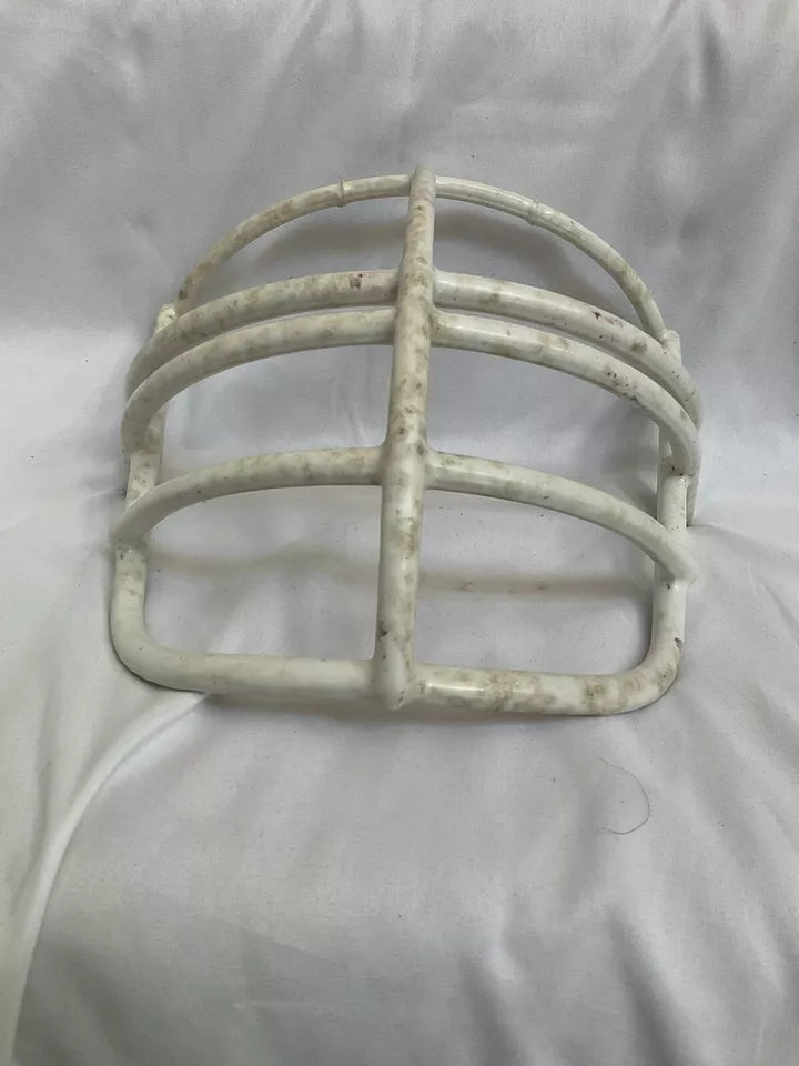 Vintage Original Schutt NJOP-DW Large Red Dot White Football Helmet Facemask WESTBROOKSPORTSCARDS