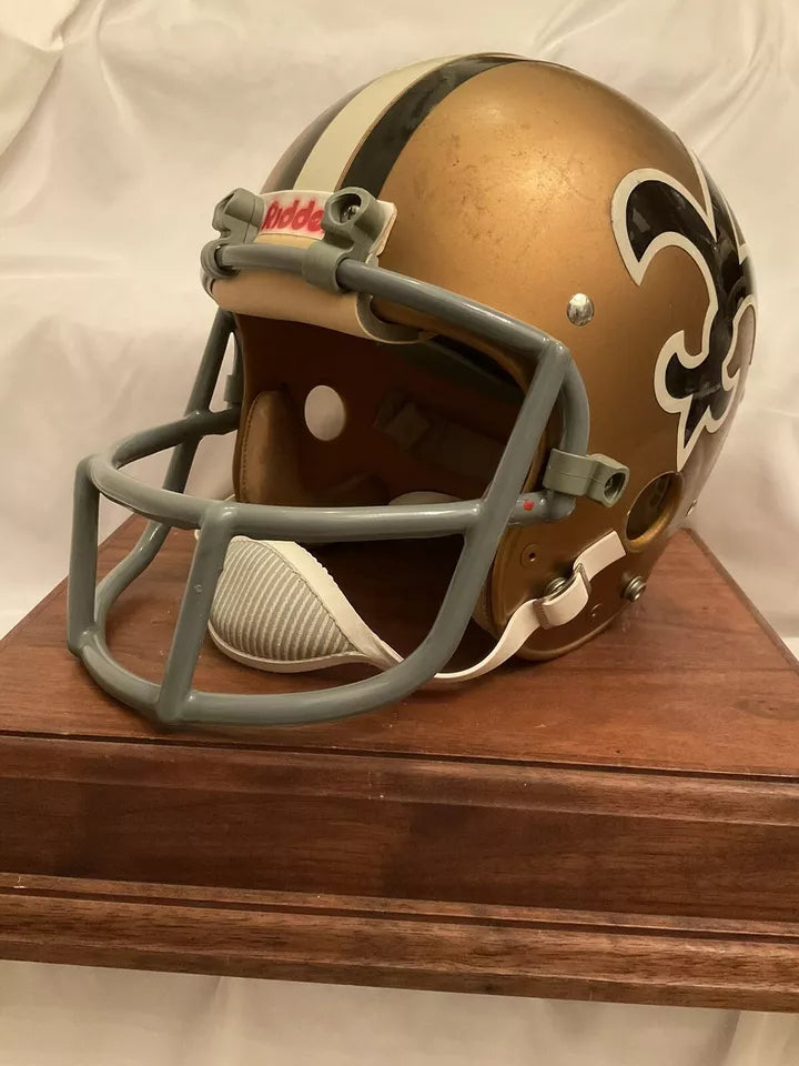 Authentic Riddell 1970s Kra-Lite New Orleans Saints Vintage Football Helmet WESTBROOKSPORTSCARDS