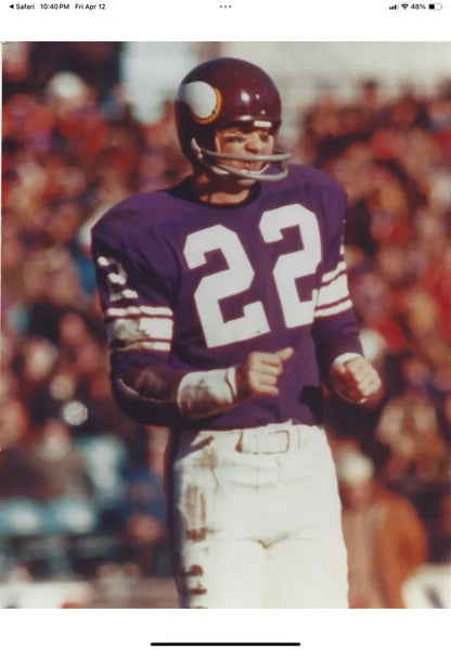 Riddell TK2 Used Suspension Football Helmet Custom Minnesota Vikings Paul Krause WESTBROOKSPORTSCARDS