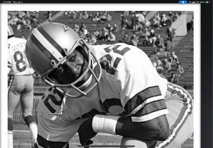 TK2 Style Football Helmet Dallas Cowboys Authentic Color Paint Bob Hayes Tribute WESTBROOKSPORTSCARDS