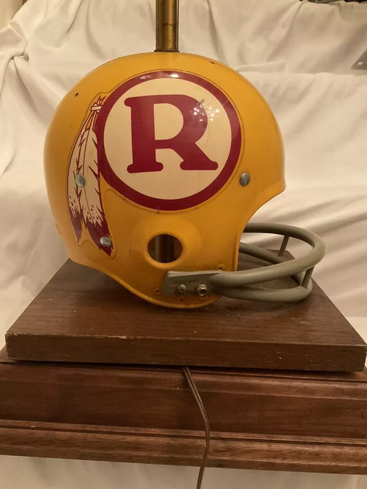 Vintage Original Riddell 1971 Washington Redskins Kra-Lite Football Helmet Lamp  WESTBROOKSPORTSCARDS   