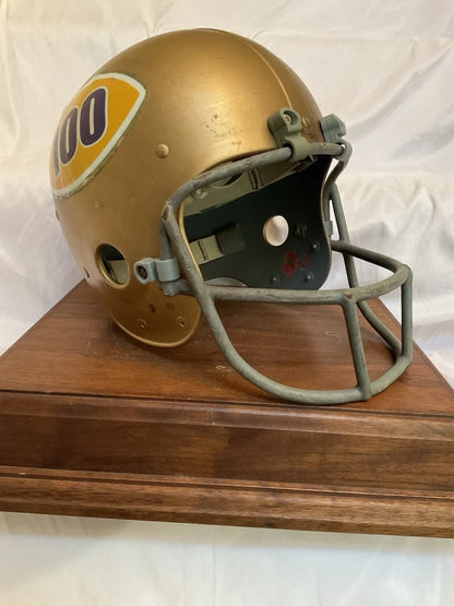 Vintage 1960s Game Used Suspension Football Helmet - Washington Huskies? WESTBROOKSPORTSCARDS