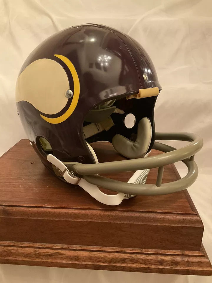 Vintage Riddell Kra-Lite TK2 Football Helmet Rare 1972 Minnesota Vikings Cracks  WESTBROOKSPORTSCARDS   