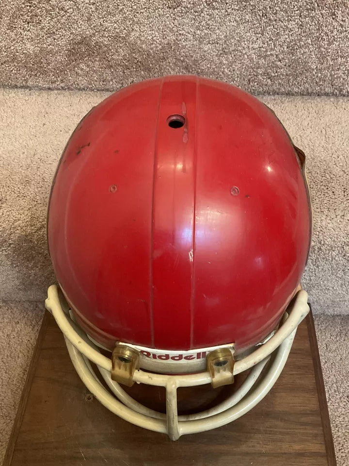 Vintage Riddell WD-1 Football Helmet Kansas City Chiefs Game Used 1983-85 Thomas WESTBROOKSPORTSCARDS