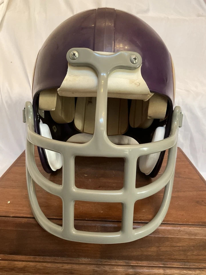 MaxPro Game Used Purple Shell Football Helmet Custom Minnesota Vikings WESTBROOKSPORTSCARDS