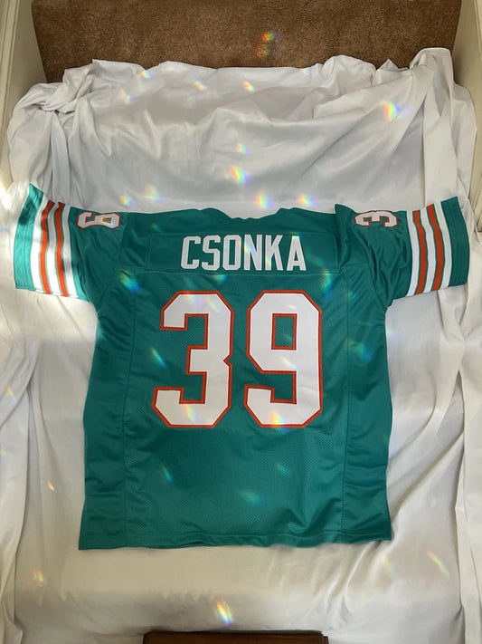 Miami Dolphins Football Jersey- Larry Csonka Tribute WESTBROOKSPORTSCARDS