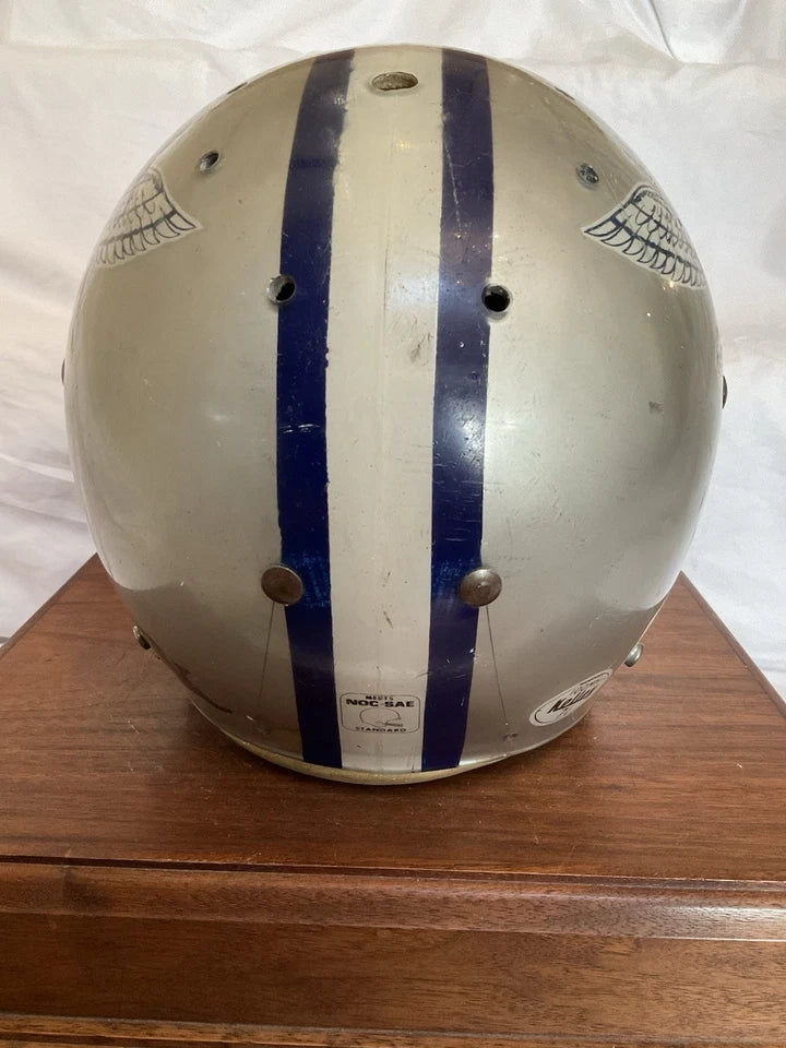 Vintage Kelley Game Used Clear Shell Football Helmet 1979