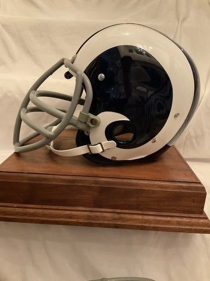 Los Angeles Rams Painted Horns RK2 Style Suspension Football Helmet Olsen