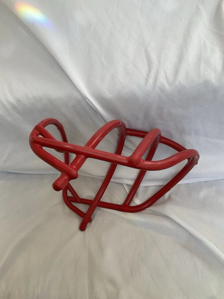 Vintage Red Schutt 1969 JOP Green Dot Football Helmet Facemask - RARE WESTBROOKSPORTSCARDS