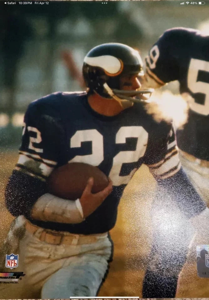 Riddell TK2 Used Suspension Football Helmet Custom Minnesota Vikings Paul Krause WESTBROOKSPORTSCARDS
