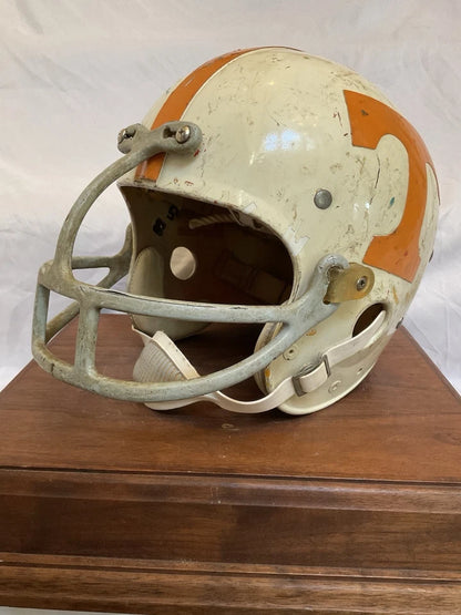 Vintage 1970s Riddell Kra-Lite TK2 Game Used Tennessee Football Helmet WESTBROOKSPORTSCARDS