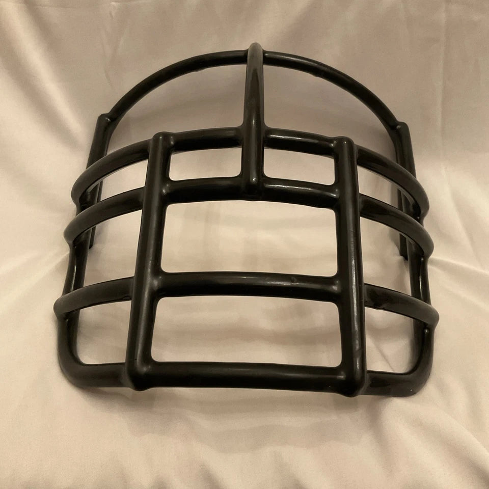 Vintage Riddell 1980s NJOP Football Helmet Lineman Black 3-Dot Facemask USFL WESTBROOKSPORTSCARDS