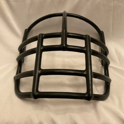 Vintage Riddell 1980s NJOP Football Helmet Lineman Black 3-Dot Facemask USFL WESTBROOKSPORTSCARDS