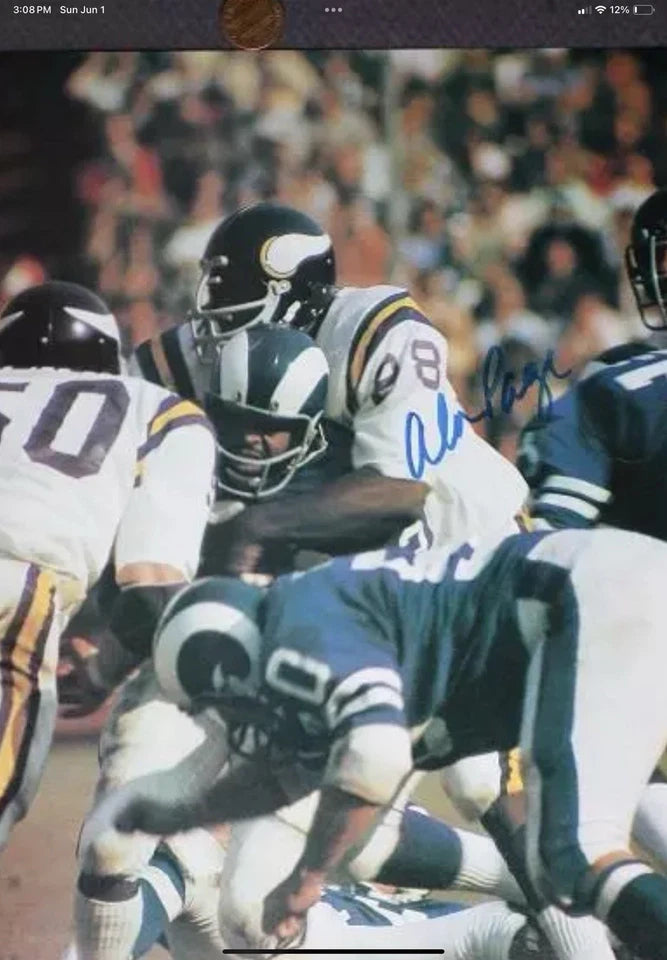 Minnesota Vikings Riddell Throwback TK Game Football Helmet 1970 Alan Page WESTBROOKSPORTSCARDS