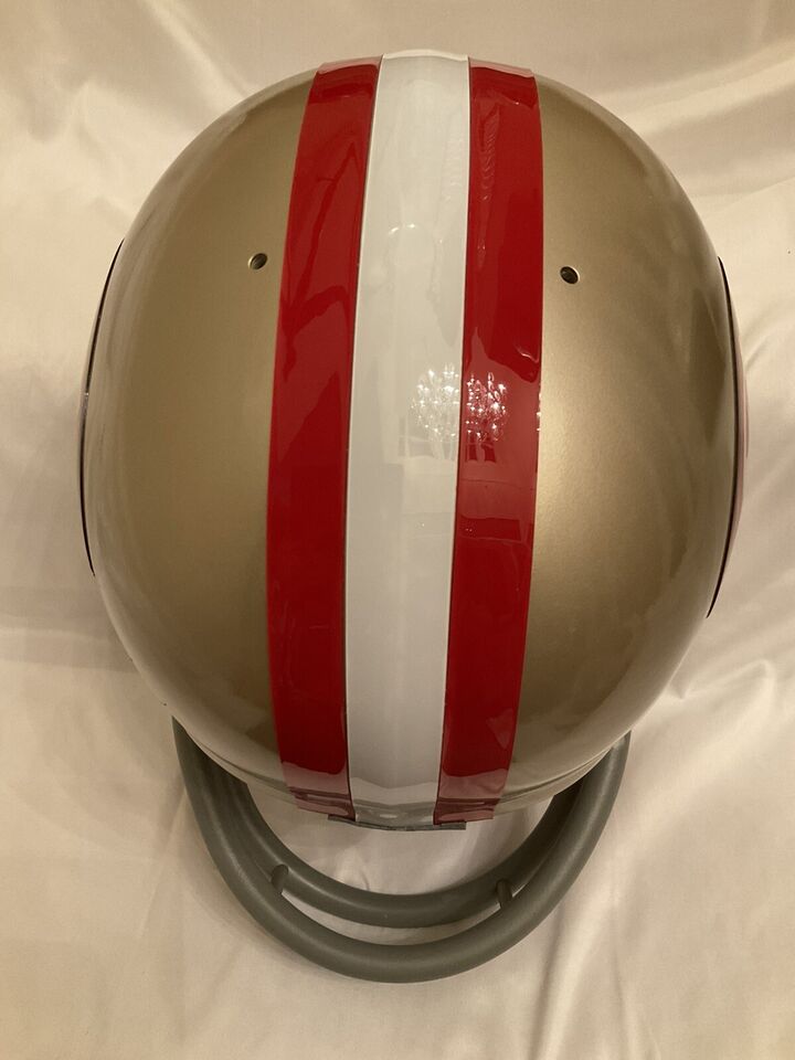 Wilson F-2013 Football Helmet Custom San Francisco 49ers 1973 RIDDell BD-9  WESTBROOKSPORTSCARDS   