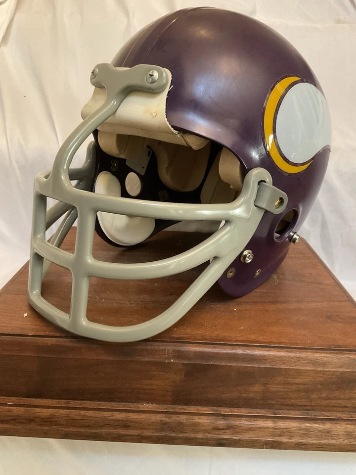 MaxPro Game Used Purple Shell Football Helmet Custom Minnesota Vikings WESTBROOKSPORTSCARDS