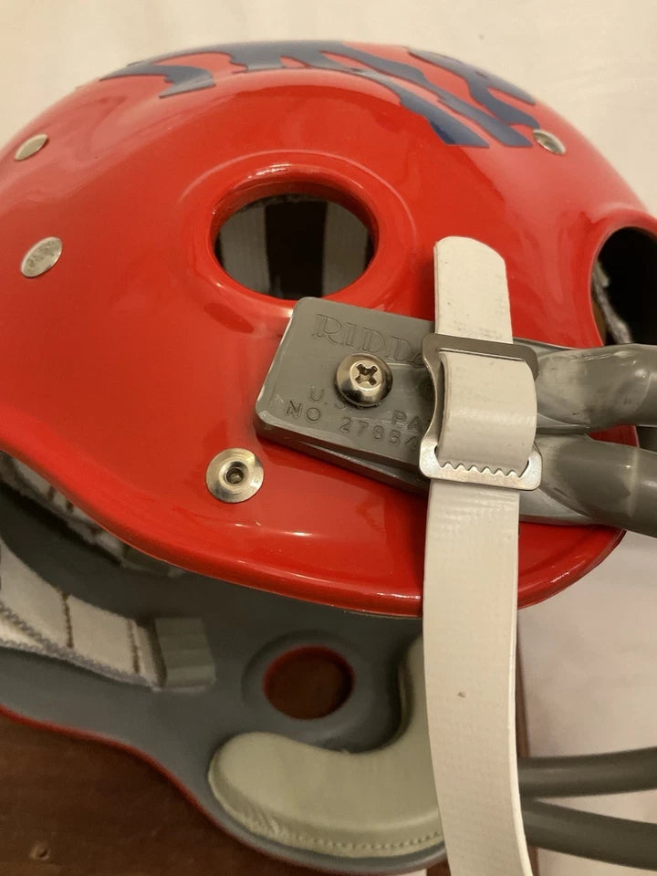 Riddell Kra-Lite RK2 Football Helmet 1962 Denver Broncos Blue Crazy Horse WESTBROOKSPORTSCARDS