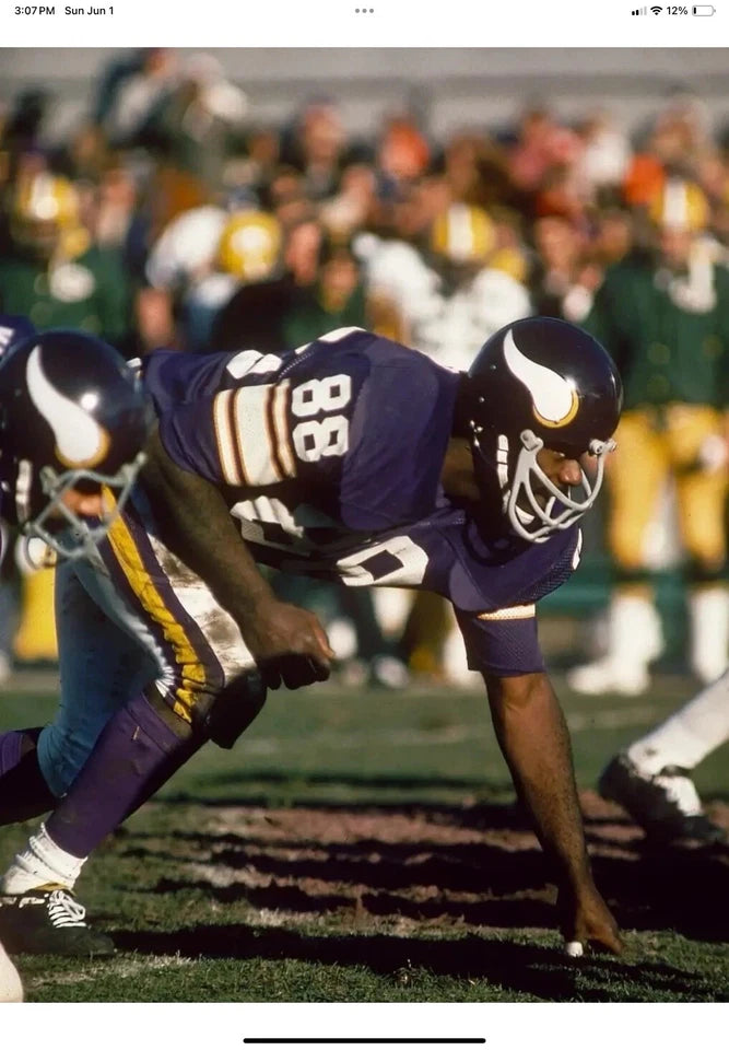 Minnesota Vikings Riddell Throwback TK Game Football Helmet 1970 Alan Page WESTBROOKSPORTSCARDS