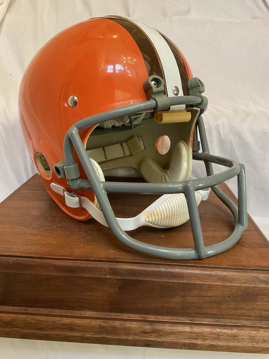 Original Riddell 1973 Cleveland Browns Kra-Lite TK2 Game Football Helmet Kelly WESTBROOKSPORTSCARDS