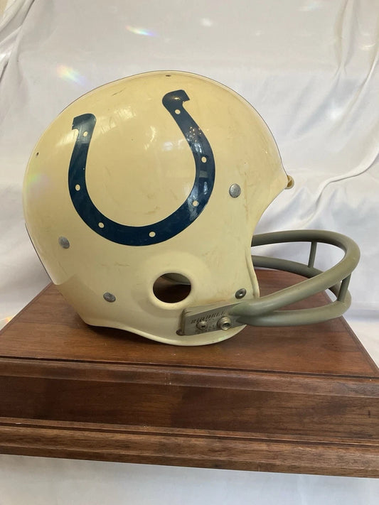 Vintage Riddell Kra-Lite Old Football TK Game Helmet 1971 Baltimore Colts Unitas WESTBROOKSPORTSCARDS