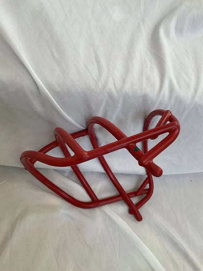 Vintage Red Schutt 1969 JOP Green Dot Football Helmet Facemask - RARE WESTBROOKSPORTSCARDS