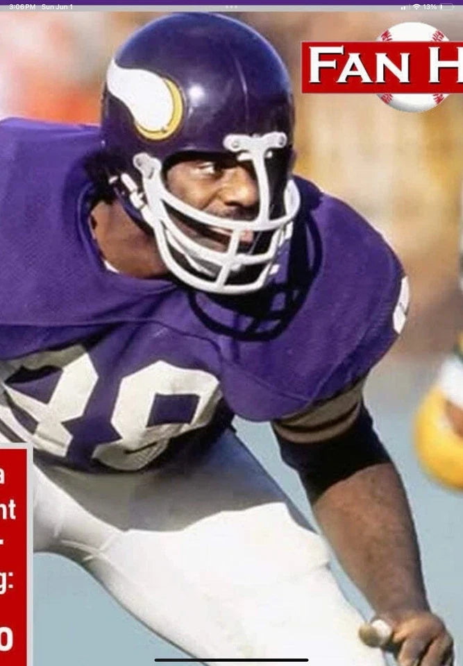Minnesota Vikings Riddell Throwback TK Game Football Helmet 1970 Alan Page WESTBROOKSPORTSCARDS